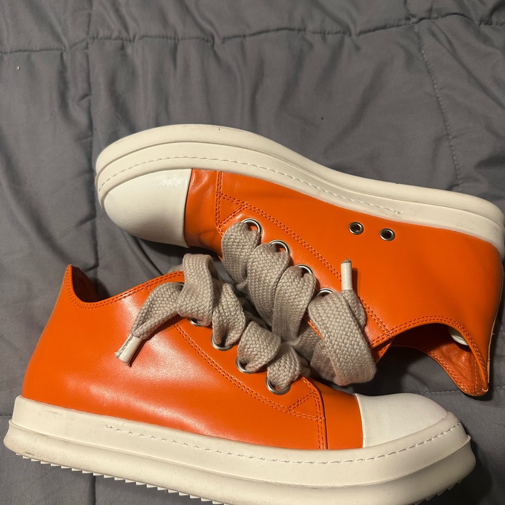 Orange and White Sneakers